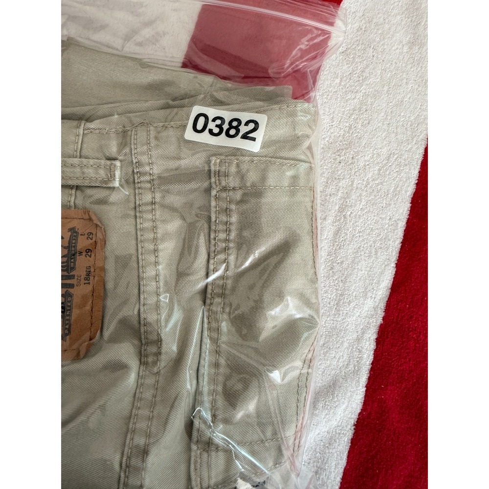 Levis 508 Pants Boys 18 Gray Cotton Logo Mid Rise Tapered Leg Everyday Wear - Picture 12 of 12